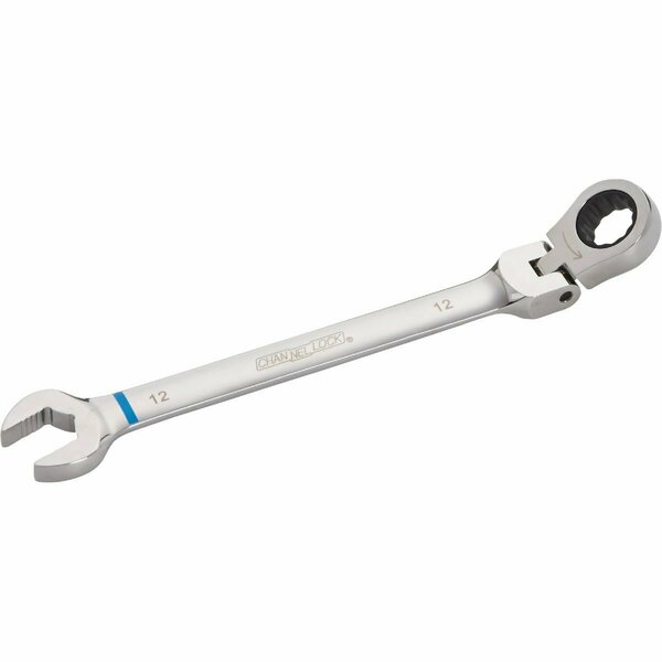 Channellock Metric 12 mm 12-Point Ratcheting Flex-Head Wrench 321176